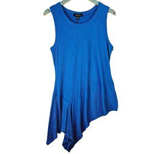 Melissa Paige Asymmetrical Peplum Hem Savannah Tunisteal BK32884, Sz M, NWT